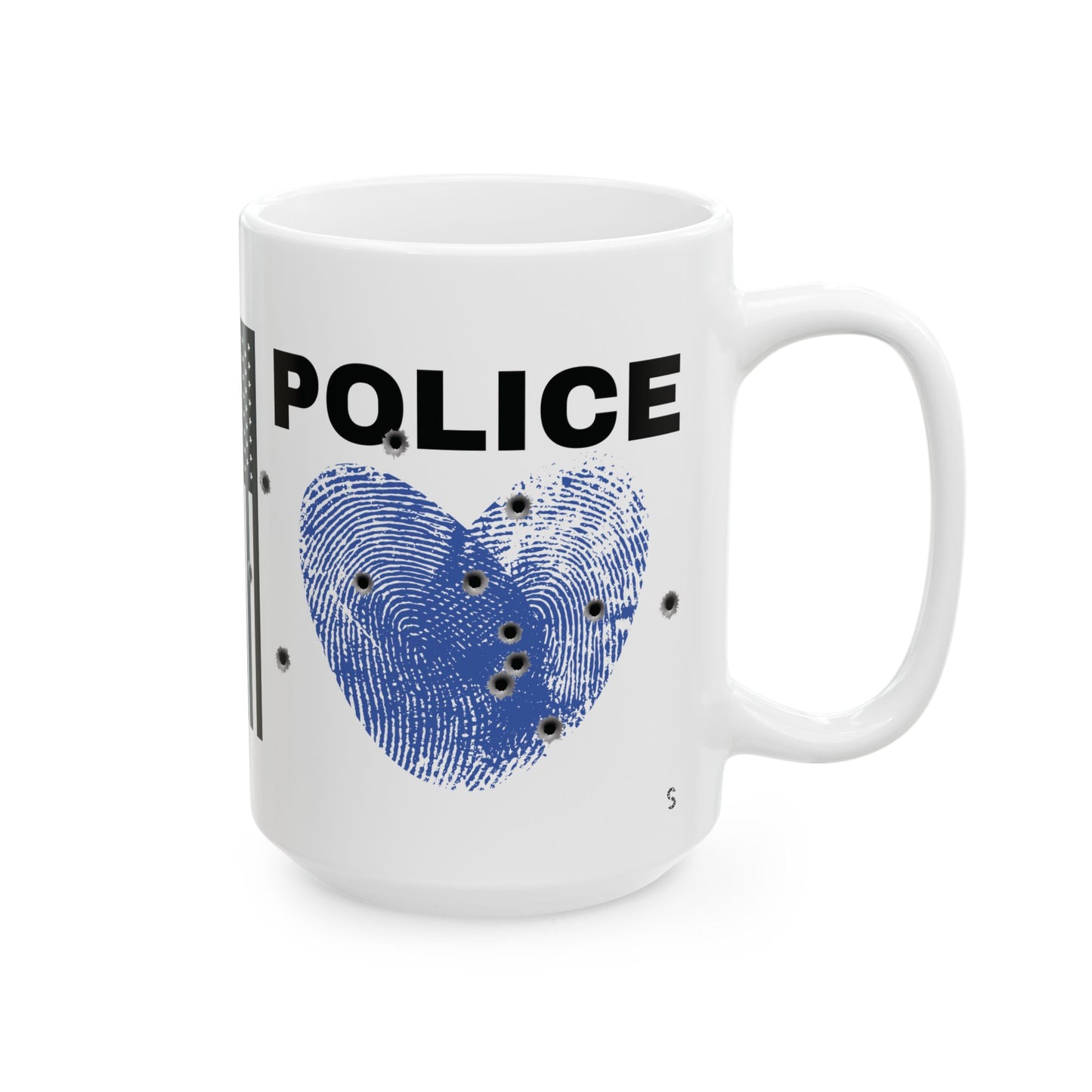 Thin Blue Line Ceramic Mug — "Hated Until Needed" Police Pride Design