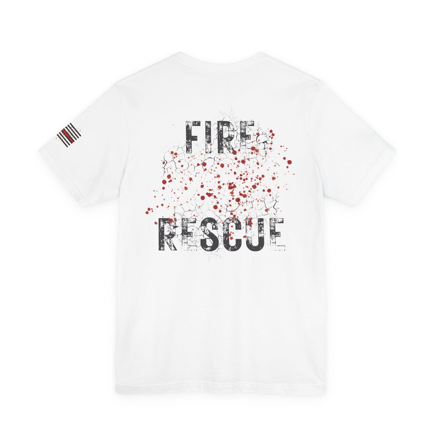 Fire Rescue 'Contaminated For Life' Short Sleeve Tee — Thin Red Line Flag