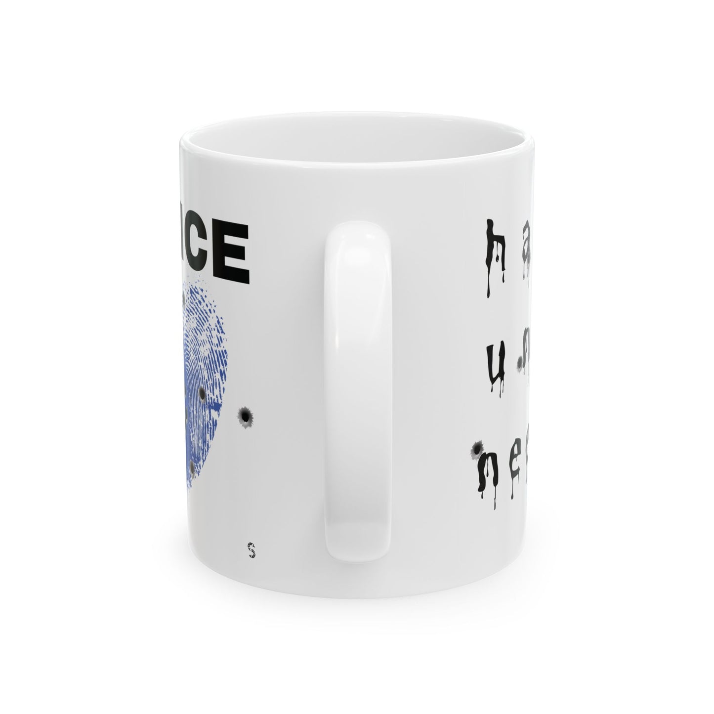 Thin Blue Line Ceramic Mug — "Hated Until Needed" Police Pride Design