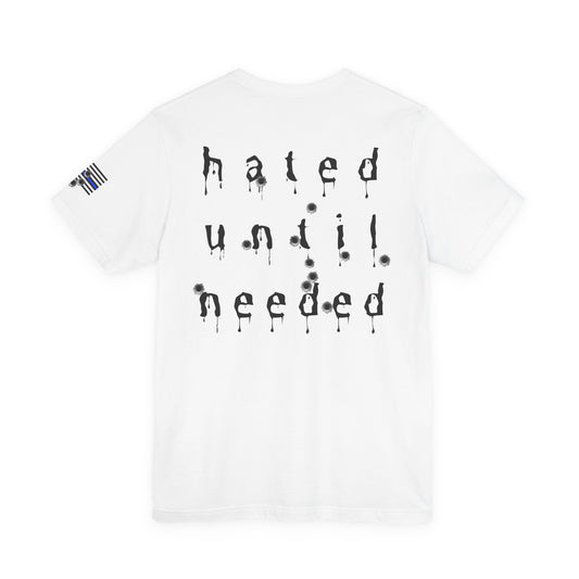 Police Pride Tee — "Courage & Heart" Thin Blue Line Shirt